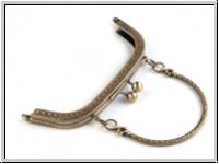 Handtaschen-Rahmen, Rohling, mit B�gel, 16,5x14cm, Messing, 1 Stk.