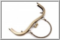 Handtaschen-Rahmen, Rohling, mit B�gel, 19,5x15cm, Messing, 1 Stk.