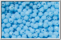B�hm. Kristallschliffperle, Bicone, 3mm, aqua, op., 50 Stk.
