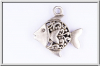 Anh�nger "Traumfisch", 33x31x5mm, antiksilberfb., Messing, 1 Stk.
