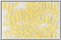 PRISM Beads, 4x8mm, amber, lt., trans., matte, 20 Stk.