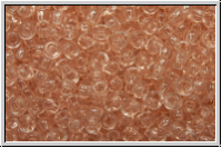 RR-11-0155, MIYUKI Rocailles, 11/0, tearose, lt, trans., 10g