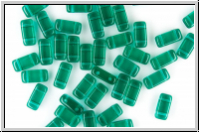 PRISM Beads, 4x8mm, emerald, trans., 20 Stk.