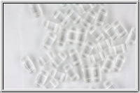 PRISM Beads, 4x8mm, crystal, trans., 20 Stk.