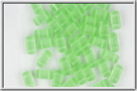 PRISM Beads, 4x8mm, chrysolite, trans., matte, 20 Stk.