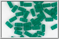 PRISM Beads, 4x8mm, emerald., trans., matte, 20 Stk.