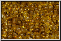 b�hm. Glasperle, rund, 4mm, crystal, trans., picasso, 50 Stk.