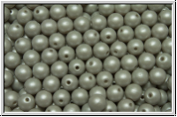 b�hm. Glasperle, rund, 4mm, white, alabaster, soft pastel grey, 50 Stk.