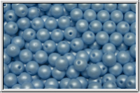 b�hm. Glasperle, rund, 4mm, white, alabaster, soft pastel blue, 50 Stk.