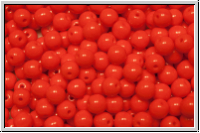 b�hm. Glasperle, rund, 4mm, orange, op., 50 Stk.