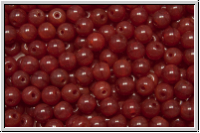 b�hm. Glasperle, rund, 4mm, siam, dk., opal, 50 Stk.