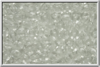 b�hm. Glasperle, rund, 4mm, crystal, trans., 50 Stk.