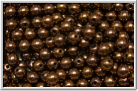 b�hm. Glasperle, rund, 4mm, black, op., vega luster, 50 Stk.