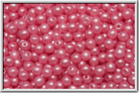 b�hm. Glasperle, rund, 3mm, white, alabaster, pearl shine baby pink, 50 Stk.
