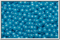 b�hm. Glasperle, rund, 3mm, white, alabster, pearl shine baby blue, 50 Stk.