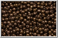 b�hm. Glasperle, rund, 3mm, black, op., vega luster, 50 Stk.