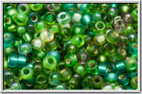 RR-11-Mix-b36, MIYUKI Rocailles, 11/0, Mix "Mossy Green", 10g