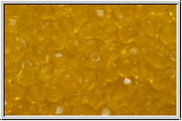 B�hm. Glasschliffperle, feuerpol., 4mm, sunflower, trans., 50 Stk.