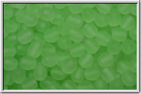 B�hm. Glasschliffperle, feuerpol., 4mm, peridot, lt., trans., matte, 50 Stk.
