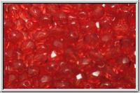 B�hm. Glasschliffperle, feuerpol., 4mm, hyacinth, dk., trans., 50 Stk.