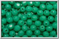 B�hm. Glasschliffperle, feuerpol., 4mm, menthol, op., 50 Stk.