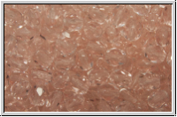 B�hm. Glasschliffperle, feuerpol., 4mm, rosaline, lt., trans., 50 Stk.