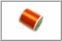 K.O. Beading Thread, F�delgarn, orange, 1 Spule