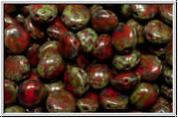 Candy-Beads�, 8mm, red, op., picasso, 25 Stk.