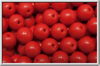 b�hm. Glasperle, rund, 6mm, red, op., 25 Stk.