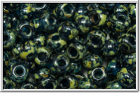 b�hm. Rocailles, 01/0, blue zircon, trans., dk. picasso, 40 Stk.