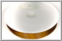 Schmuckdraht, 0,45 mm, 7 Str�nge, nylonumm., gold, Rolle/100m