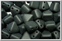 2-Loch-Pyramide, 6x6x7mm, black, op., matte, 12 Stk.