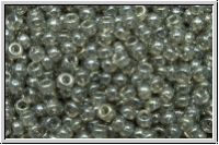 RR-11-0368, MIYUKI Rocailles, 11/0, silver grey, trans., luster, 10g