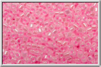DB0245, MIYUKI Delica, 11/0, crystal, trans., cotton candy pink-ld., 5g