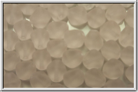 b�hm. Glasperle, Bicone, 6mm, rosaline, trans., matte, 30 Stk.