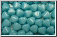b�hm. Glasperle, Bicone, 6mm, baby blue, lt., op., 30 Stk.