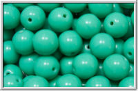 b�hm. Glasperle, rund, 8mm, menthol, op., 10 Stk.