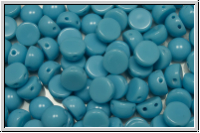 2-Loch-Cabochon, 6mm, blue, baby, op., 20 Stk.