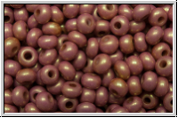 b�hm. Rocailles, 08/0, white, op., rose gold luster, 10g