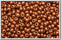 b�hm. Rocailles, 11/0, copper, dk., met., satin, 10g