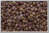 b�hm. Rocailles, 11/0, white, op., violet senegal, 10g