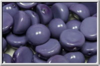 Dome Bead, 10x6mm, white, alabaster, fiesta lt. plum, 5 Stk.