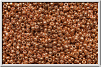 Tschech. Charlotten, 15/0, crystal, trans., copper plated, 1g (Kleine Menge!)
