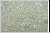 MSP-0250, MIYUKI Spacers, 2,2x1mm, crystal, trans., AB, 5g