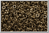 MSP-0457, MIYUKI Spacers, 2,2x1mm, bronze, met., 5g