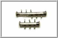 Schiebeschlie�e, 3 str�ngig, vertikal, 22x11mm, antiksilberfb., Metall, 1 Stk.