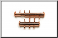 Schiebeschlie�e, 3 str�ngig, vertikal, 22x11mm, kupferfb., Metall, 1 Stk.