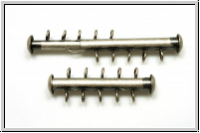 Schiebeschlie�e, 5 str�ngig, vertikal, 31x11mm, antiksilberfb., Metall, 1 Stk.