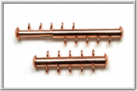 Schiebeschlie�e, 5 str�ngig, vertikal, 31x11mm, kupferfb., Metall, 1 Stk.
