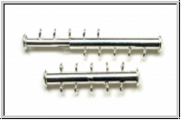 Schiebeschlie�e, 5 str�ngig, vertikal, 31x11mm, silberfb., Metall, 1 Stk.